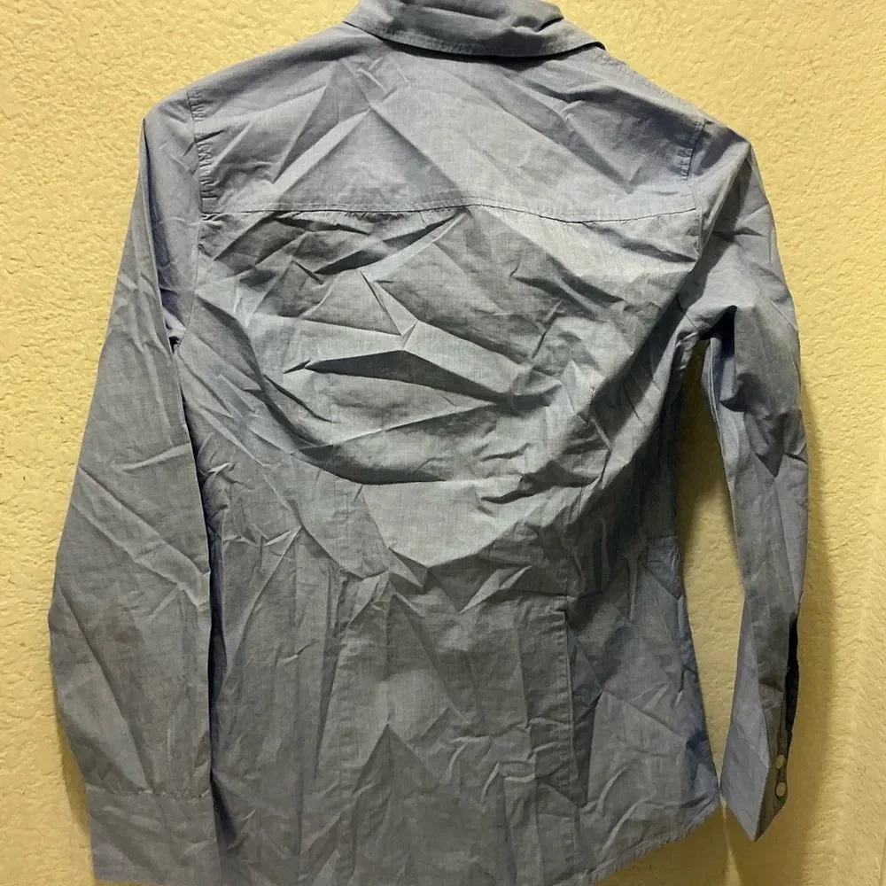 J. Crew Blue Button Down Shirt size XXS